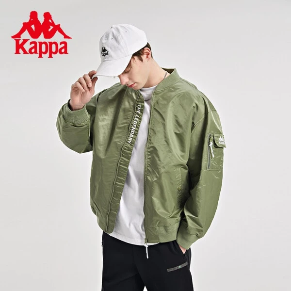 【飞行夹克】潮流春秋Kappa卡帕茄克男复古棒球服外套-K0C12JJ80T