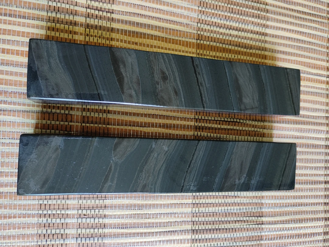 歙砚彩带石镇纸25x4.8x3.7cm