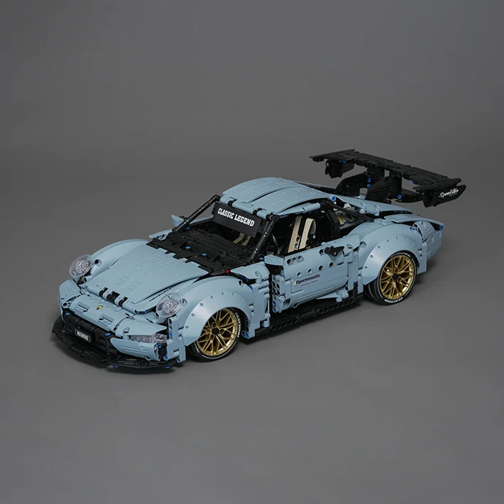 【1:10万致漂移宽体保时捷911】2258颗粒拼装积木模型益智玩具