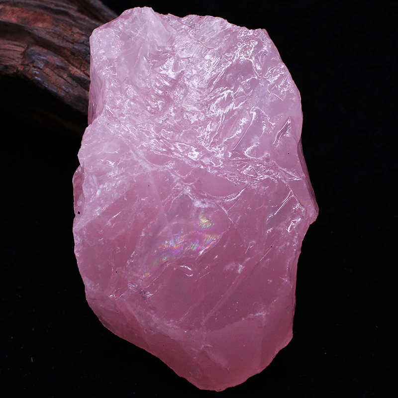 时玖天然粉晶原石桌面石头摆件大块毛料镇纸雕刻装饰矿物宝石女士