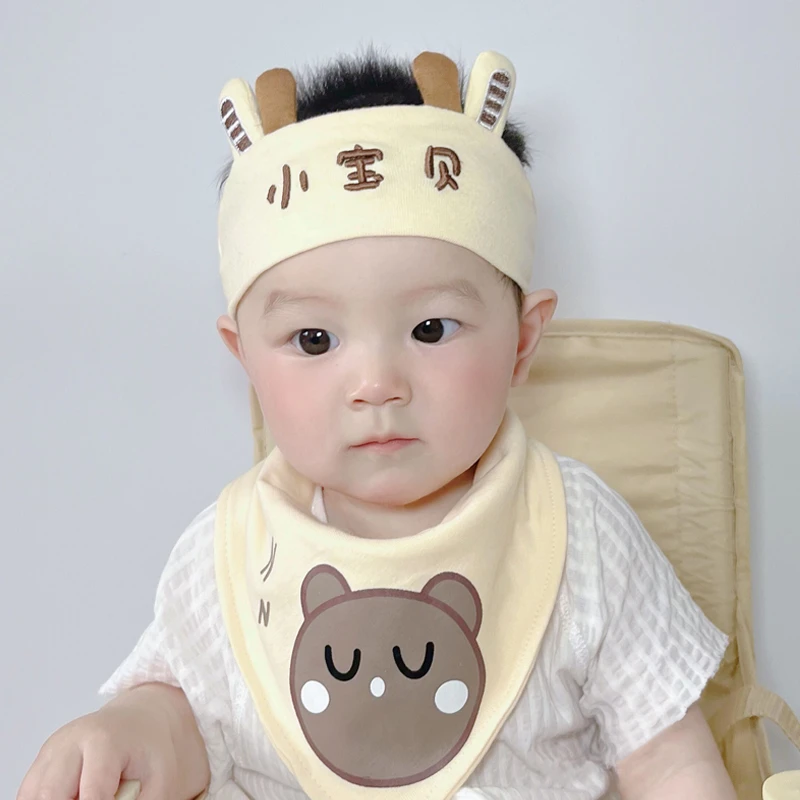 婴儿帽子夏季薄款男女宝宝护囟门发带新生儿胎帽婴幼儿空顶初生儿