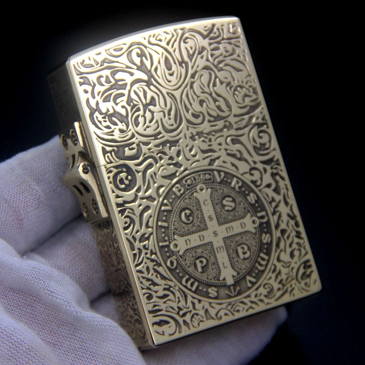 ZORROZorro佐罗593康斯坦丁经典煤油打火机五面精雕铜男士礼物