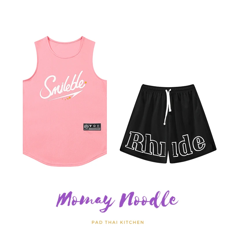 4分套装运动篮球背心男女夏季美式健身坎肩无袖吸汗速干投篮服潮