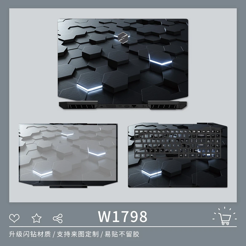 笔记本贴膜适用机械革命z3air贴纸S2电脑F1蛟龙7泰坦X10卡通外壳