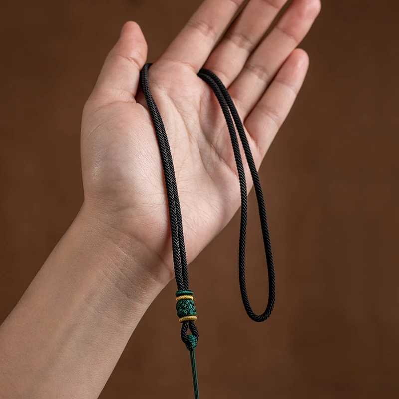 可调节手工挂坠配项链绳女士男士玉佛挂坠专用链子男士吊坠挂绳