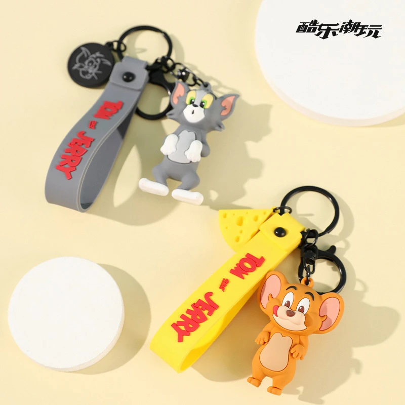 酷乐潮玩Tom and Jerry钥匙扣新款创意可爱书包挂件卡通汽车挂饰