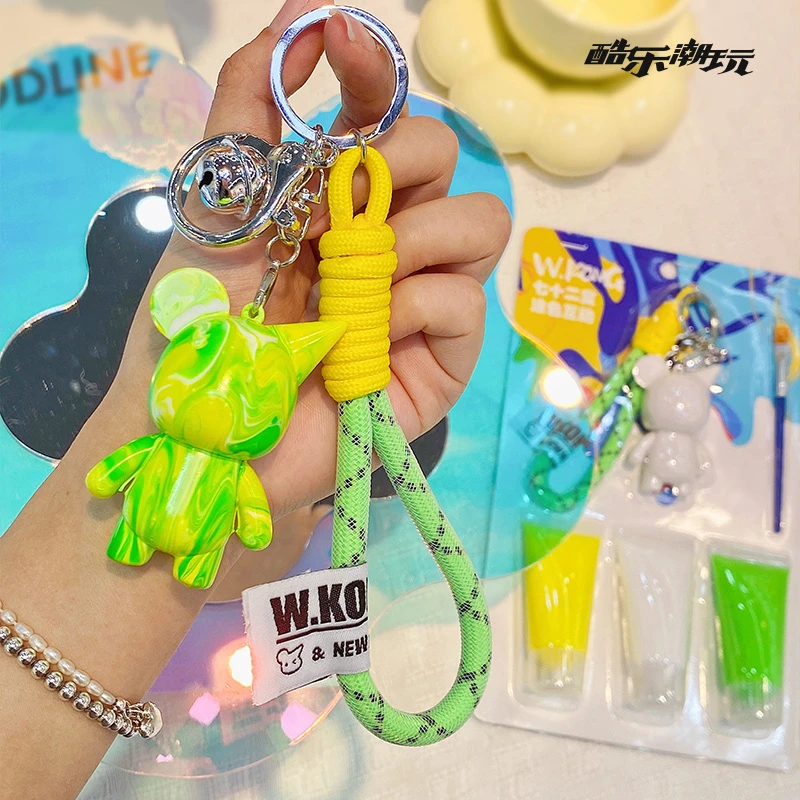 酷乐潮玩D4挂件-DIY流体悟空钥匙扣多色挂件书包挂绳