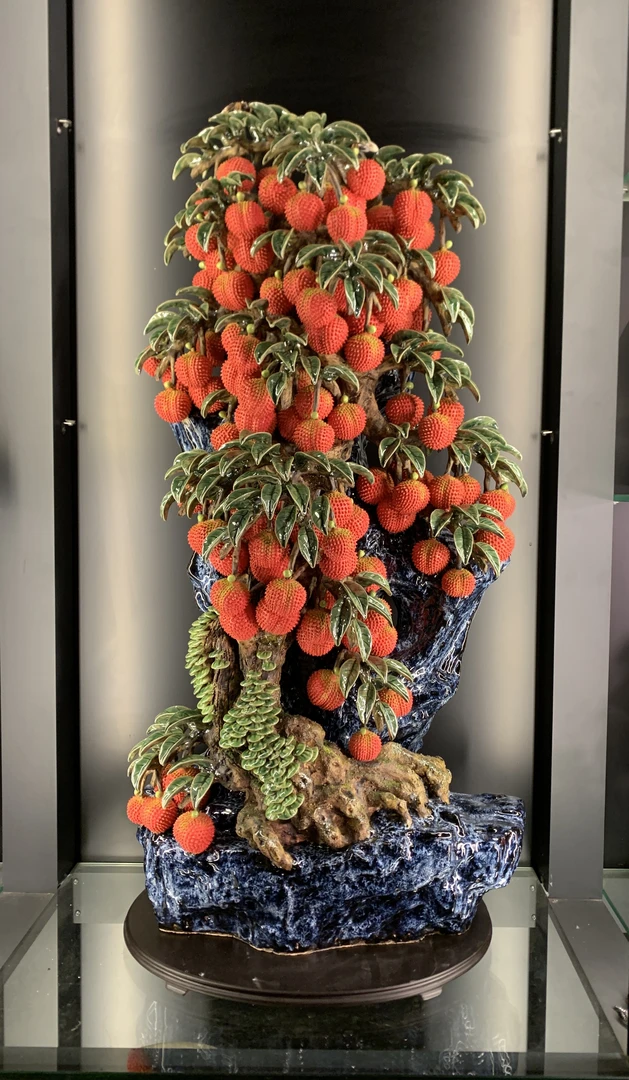 【特大荔枝满堂】石湾公仔陶瓷制品尺寸50*30*106cm