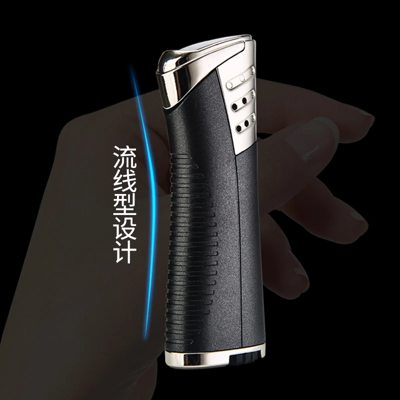 防风打火机充气气体创意个性男直冲雪茄火机点艾灸可创意防风火柴