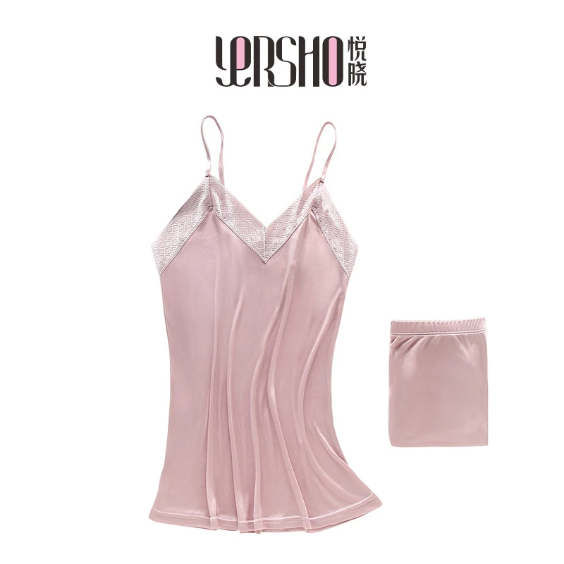 悦晓【胡老师推荐】简致桑蚕丝套装吊带2308睡衣法式薄款轻奢夏季