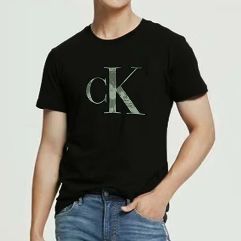 Calvin Klein/凯文克莱CK男休闲圆领短袖T恤字母经典户外透气半袖