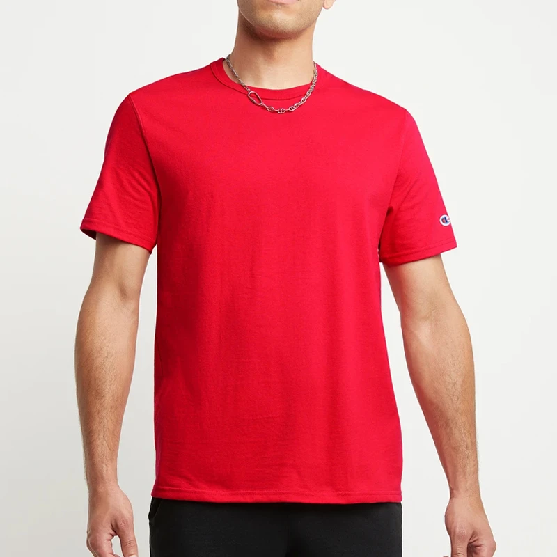 【断码福利】CHAMPION男士时尚圆领短袖t恤透气半袖简约潮流上衣