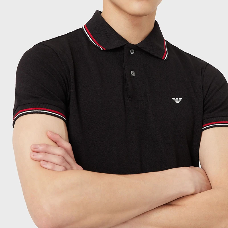 Emporio Armani/安普里奥·阿玛尼男时尚休闲短袖POLO衫新款半袖