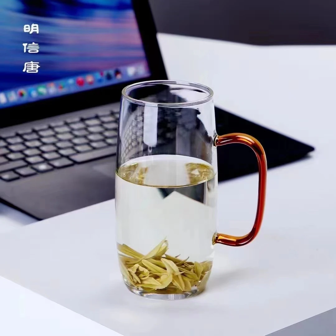 明信唐堂  耐热玻璃绿茶杯品茗杯加厚办公室 300ml