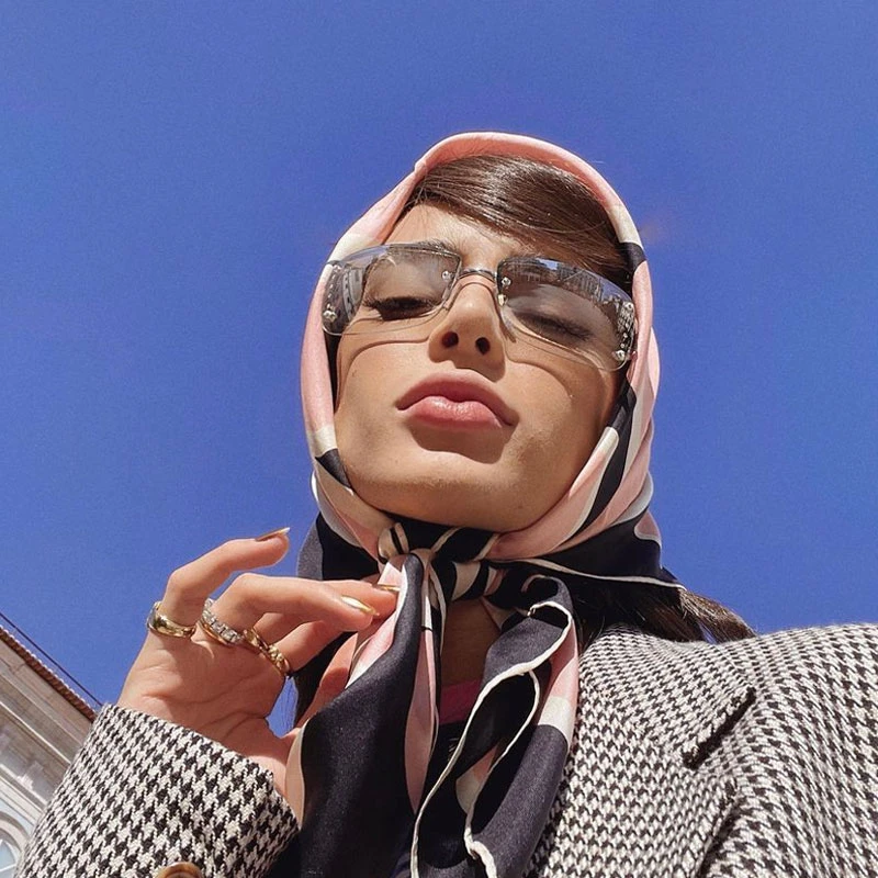 镶钻复古墨镜方形千禧年网红y2k辣妹时尚太阳镜男女拍照有质感潮