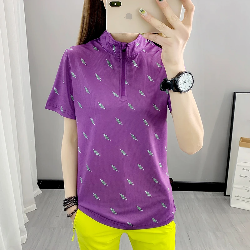 户外速干衣女短袖T恤衫吸汗透气防晒徒步登山运动快干服上装夏季