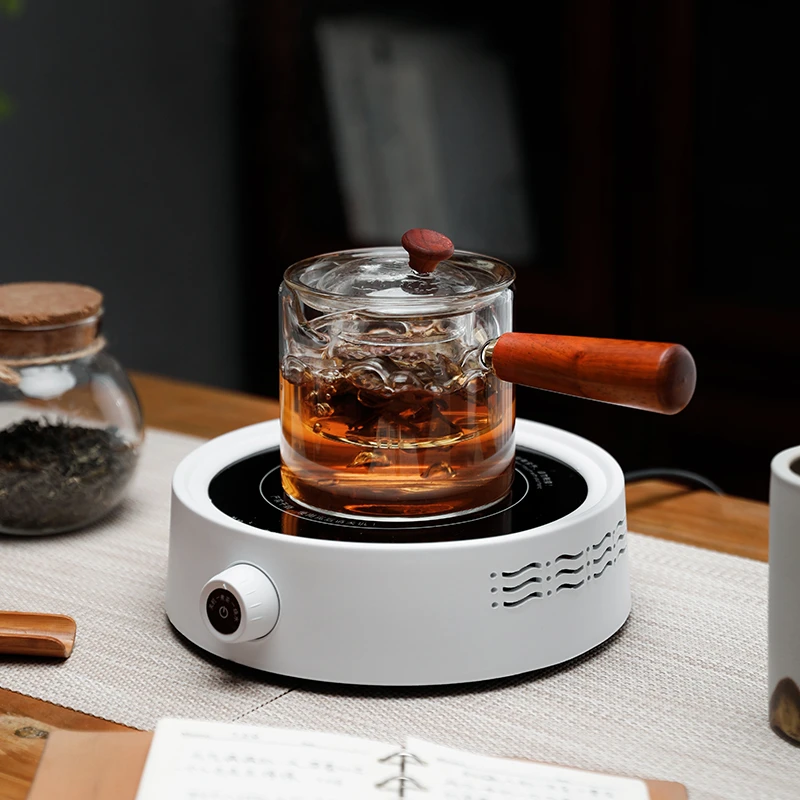 【轻舍严选】侧把煮茶壶玻璃泡茶烧水壶家用电陶炉煮茶器功夫茶壶