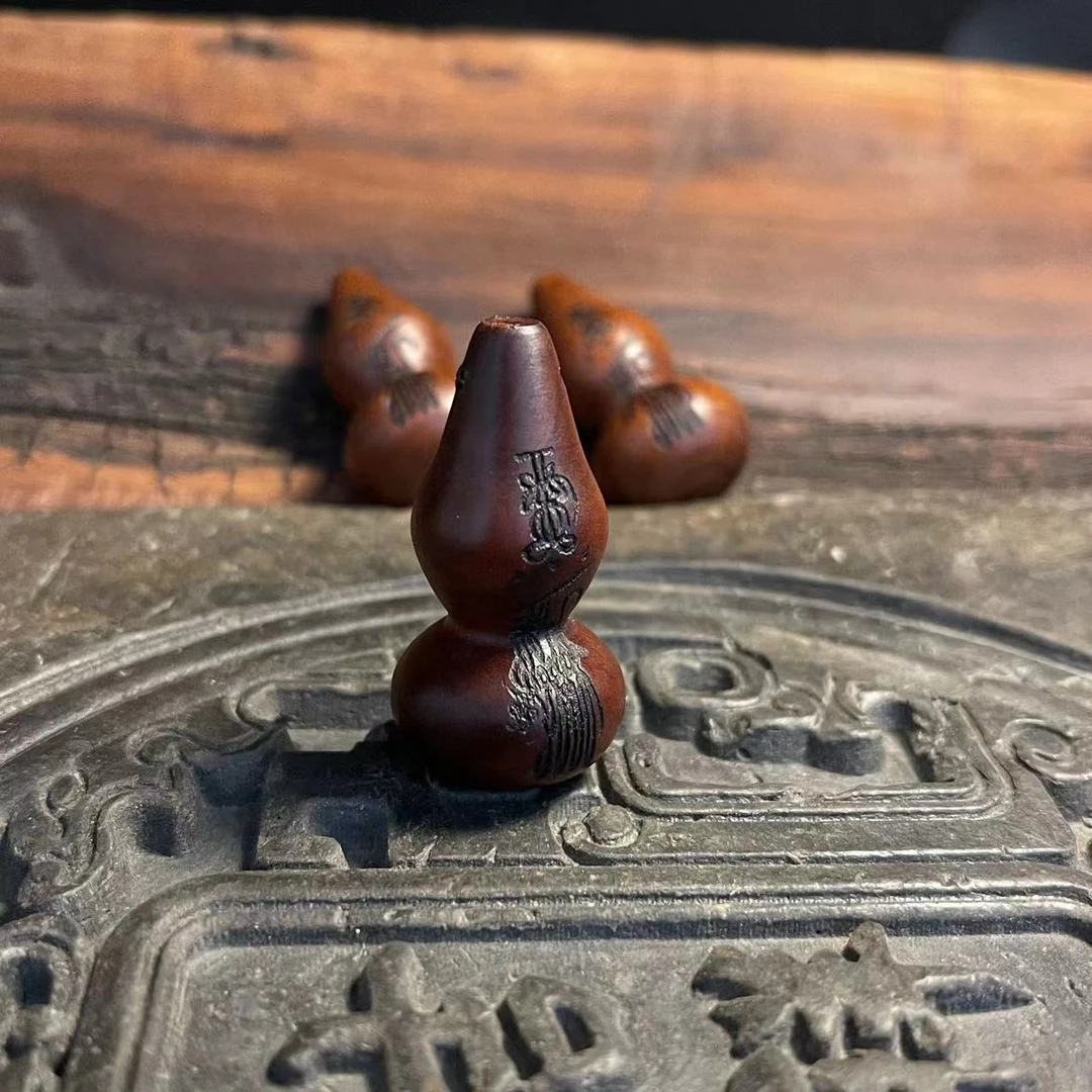 显密文化雷击木小葫芦福禄吊坠