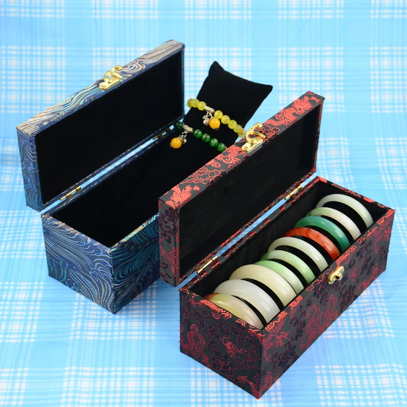 首饰盒/箱 小号可调节复古ins风国潮粗细手镯手串手链手表收纳盒