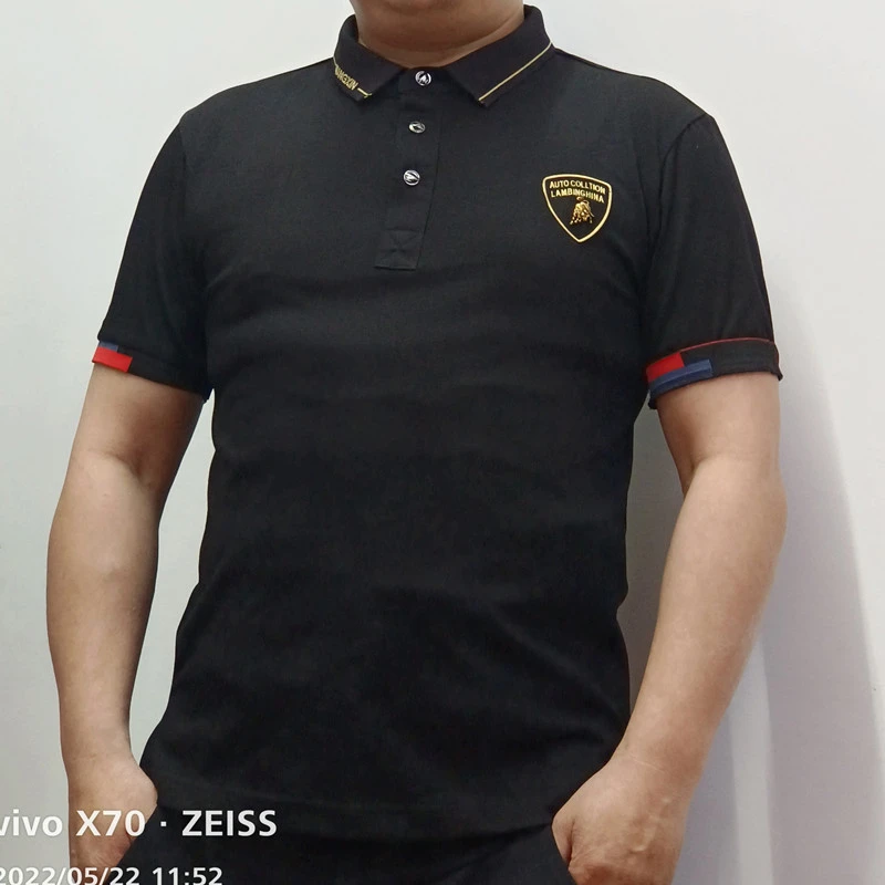 夏季男士运动时尚POLO衫冰丝氧棉透气吸汗翻领轻奢商务百搭经典
