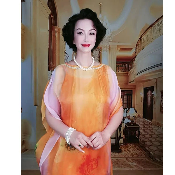 飘飘洒洒连衣裙橘色 22-8