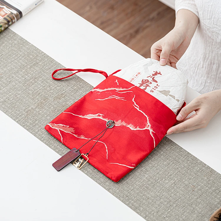 通用357克普洱茶福鼎白茶一饼一装茶布袋简易便携收纳茶布袋定制