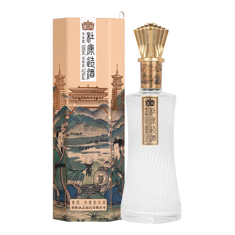 杜康造酒复兴版浓香型高端白酒宴请自饮52度500ml