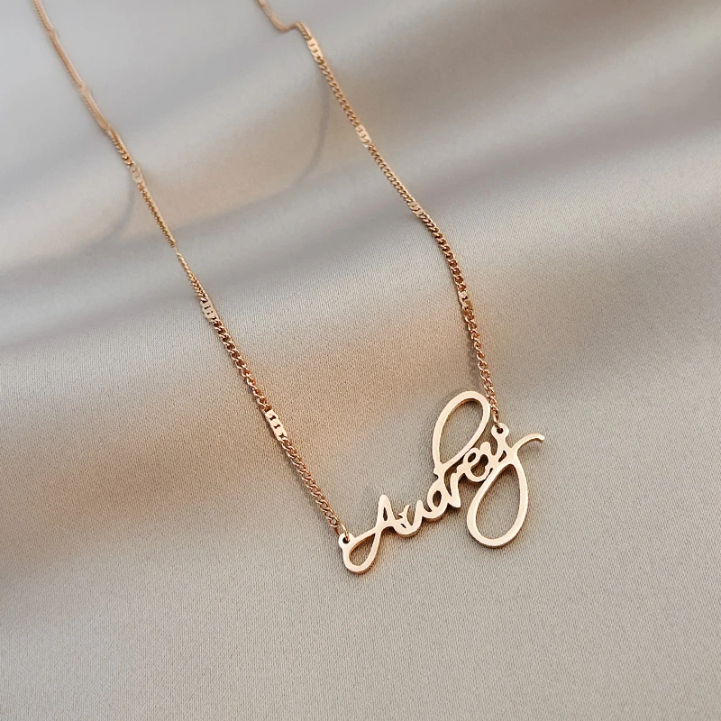 钛钢项链 AUBREY智慧寓意女孩项链女锁骨链钛钢1875气质时尚百搭