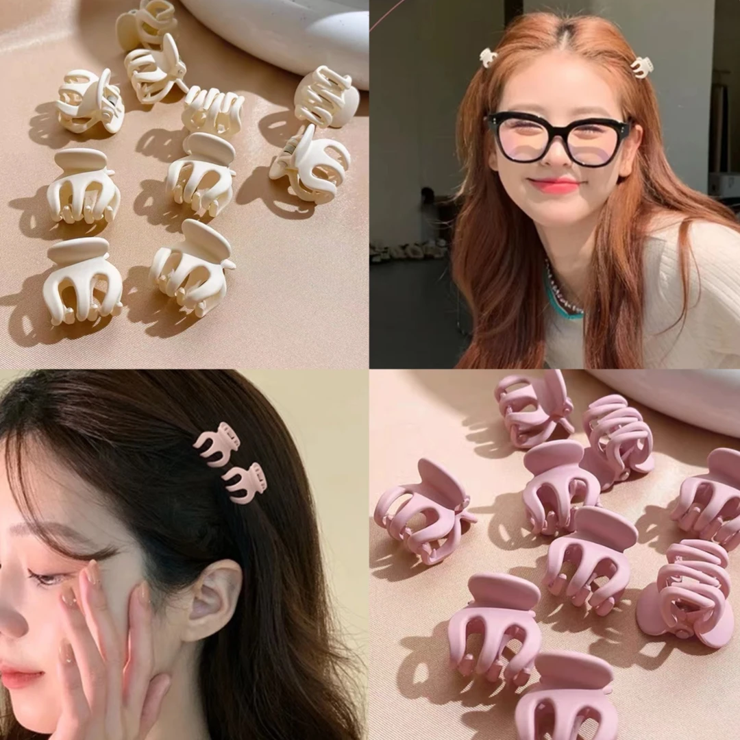 公主头刘海夹抓发夹碎发小抓夹迷你南瓜夹小号章鱼夹