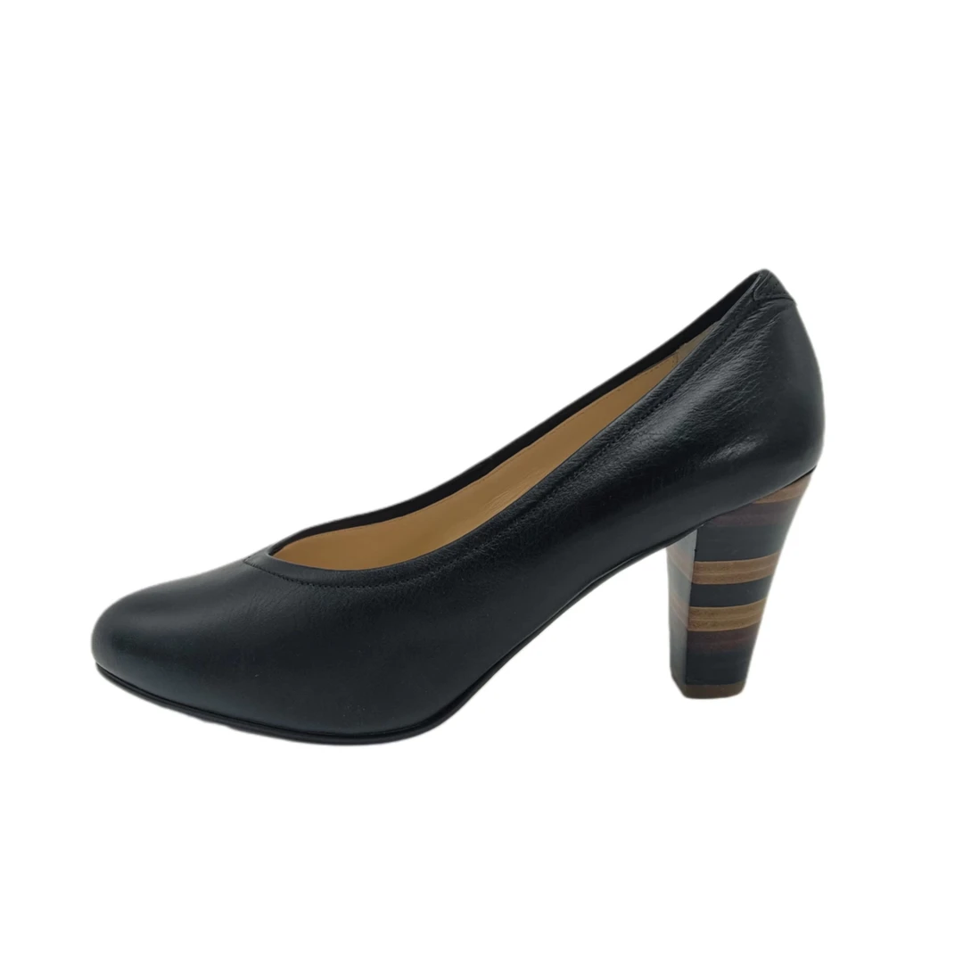 简约高跟舒适粗跟单鞋时尚百搭高贵气质女鞋职业女士尖头低跟黑色