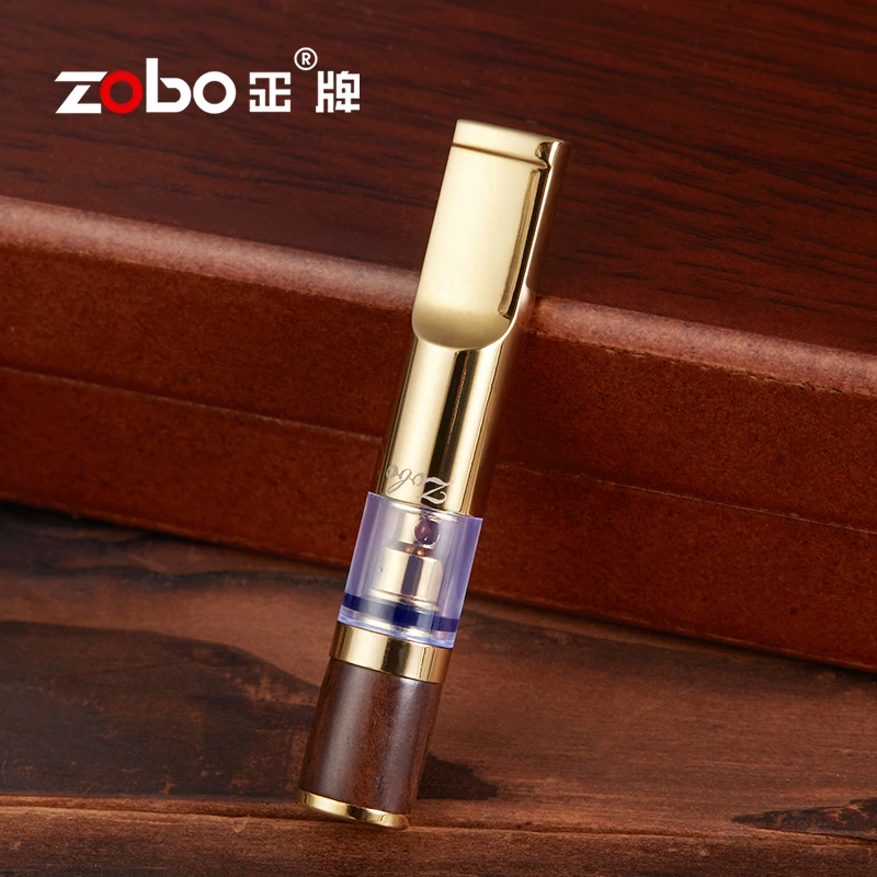 Zobo/正牌烟嘴微孔过滤循环型可清洗男女士檀木实木微孔滤嘴烟具