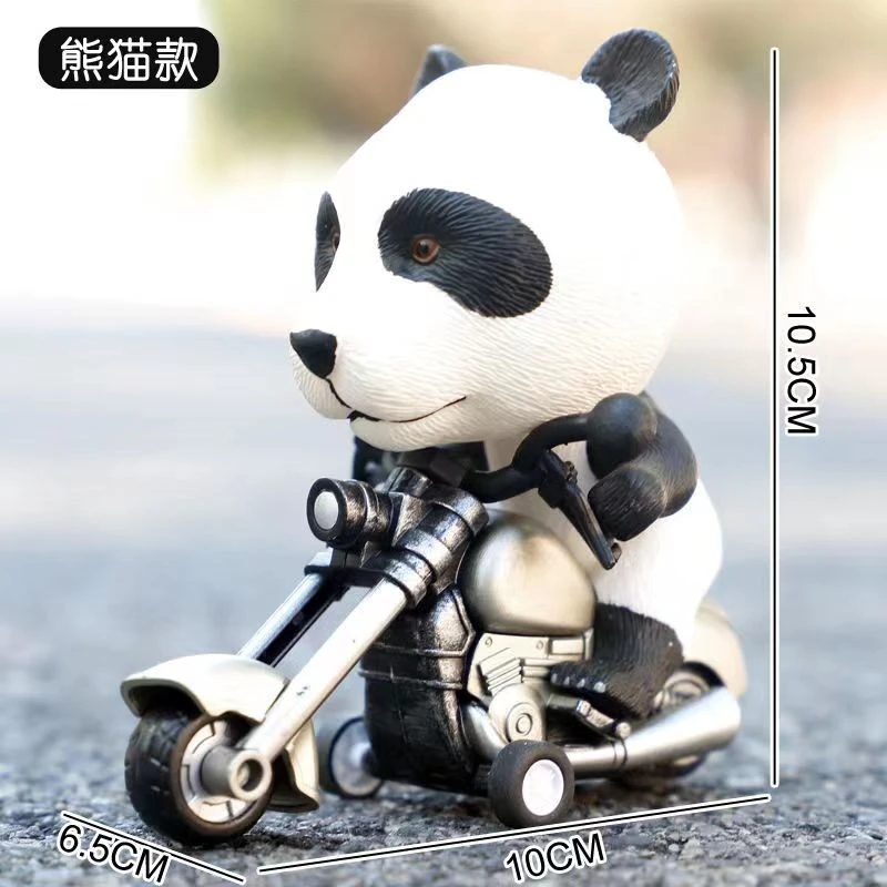 朋克恐龙卡通机车动物桌面摆件仿真模型创意礼物儿童玩具霸王龙