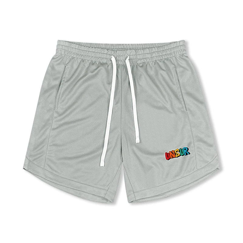 美式三分裤不过膝篮球裤夏季短裤速干网眼复古运动训练宽松短裤潮