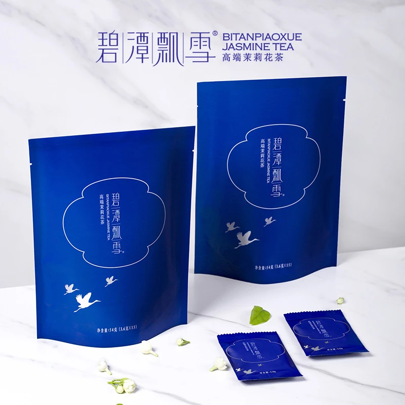 碧潭飘雪茉莉花茶特级茶叶独立袋装54g*2 四川高端茉莉花茶