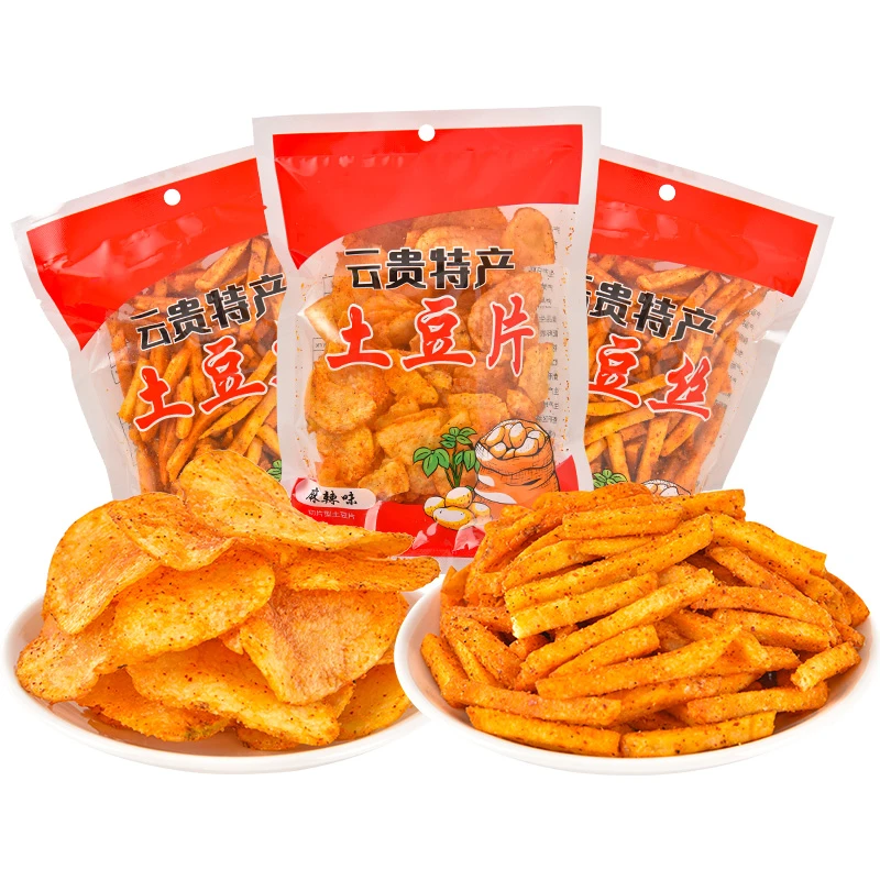 麻辣土豆片土豆丝50g香脆网红薯片休闲推荐零食小吃休闲食品酥脆