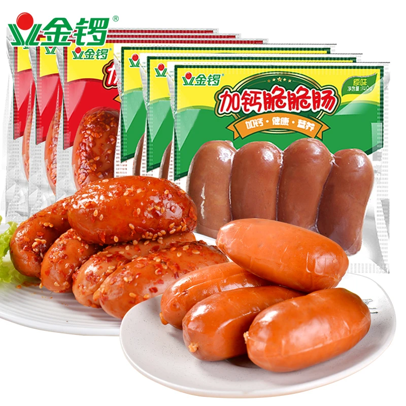 加钙脆脆肠（原味/辣味）140g*5袋新鲜营养