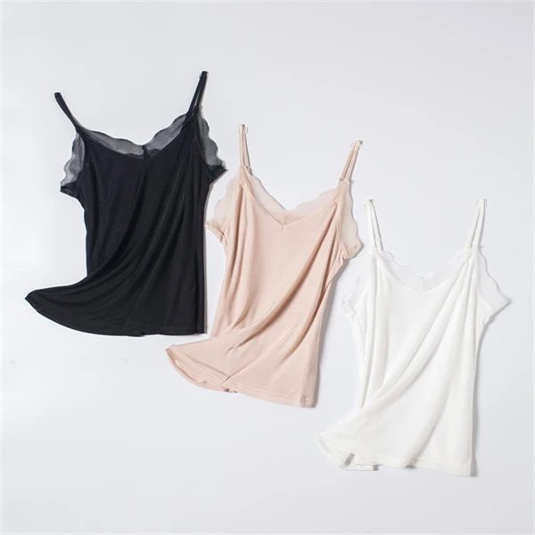 爆款女士吊带衫桑蚕丝百搭透气舒适性感吊带内衣薄款21129
