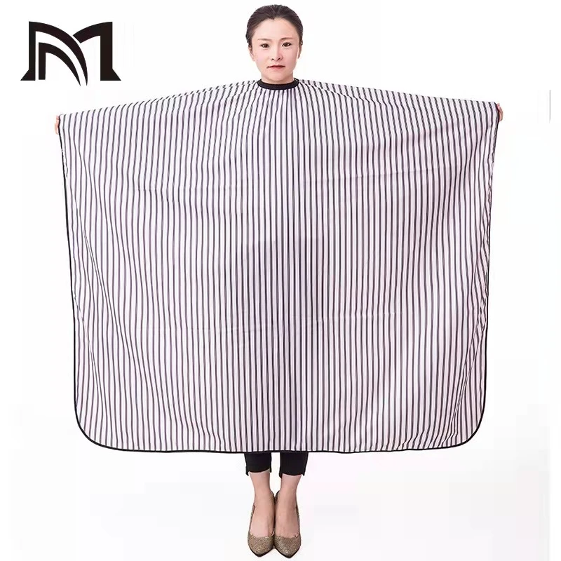 小王子同款理发围布发廊高档条纹围布发型师加大剪发围裙