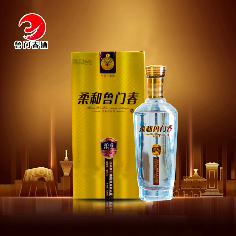 鲁门春柔6浓香型白酒38度500ml