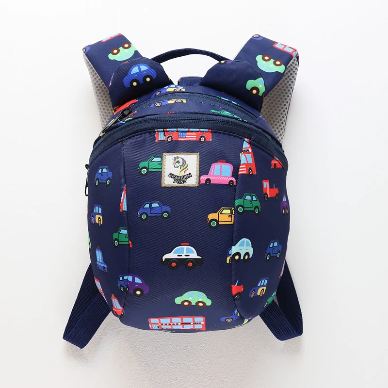 男宝宝背包幼儿园小书包迷你男童双肩包汽车儿童防走失1-3岁潮包