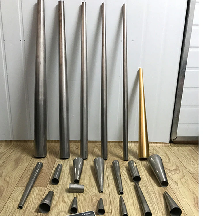 现货不锈钢铁锥形管单双锥大小头腿套转接口家具圆异型椅子沙发脚