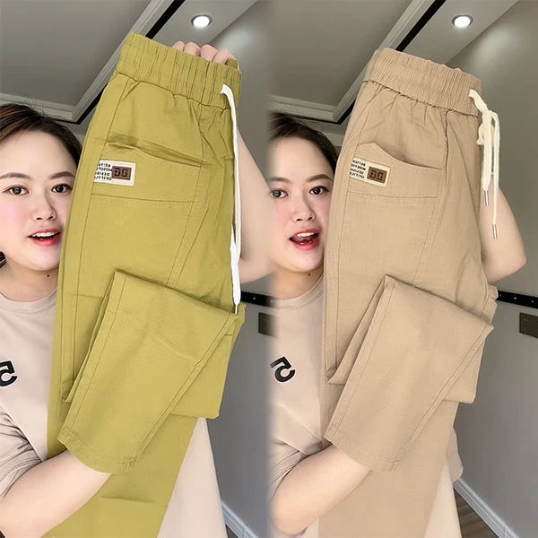 棉麻九分裤女春夏季薄款2022新款亚麻哈伦小脚裤子显瘦百搭萝卜裤