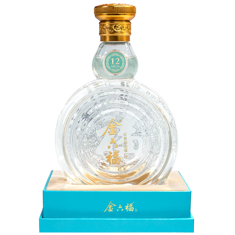 金六福中国福聚福12版 浓香型 纯粮白酒 国标优级52度500ml