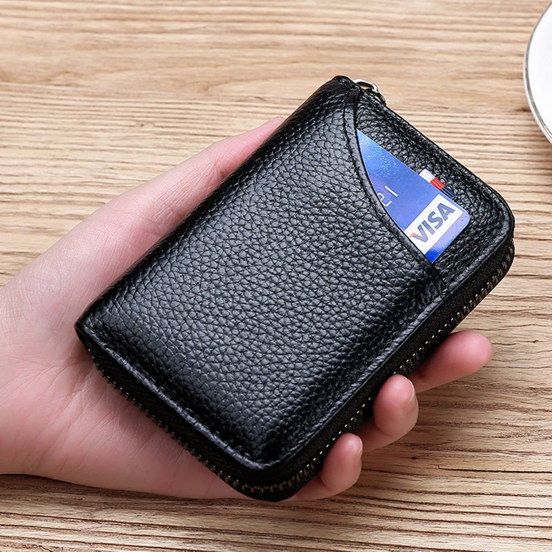 皮质感卡包防磁证件位卡片包男士大容量银行卡夹简约小巧女式卡套