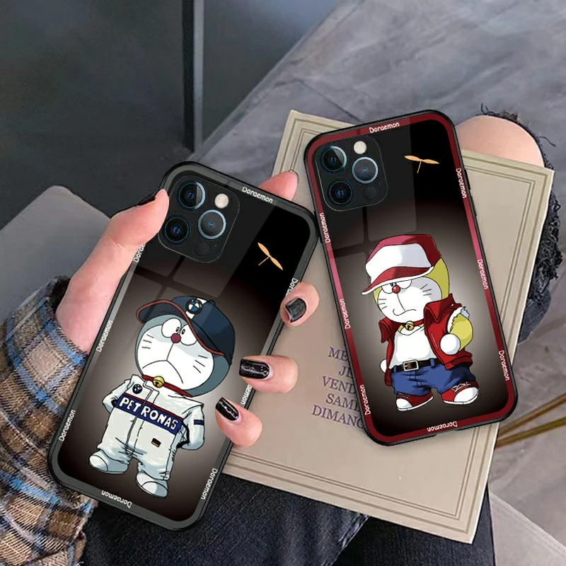 潮流创意卡通钢化玻璃网红手机壳适用于苹果/华为/小米/oppo/vivo