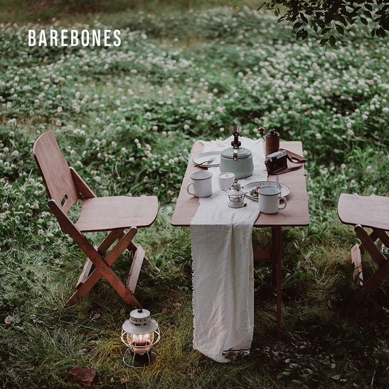 BAREBONES北邦户外折叠实木桌椅野餐露营装备自驾游车载烧烤桌椅