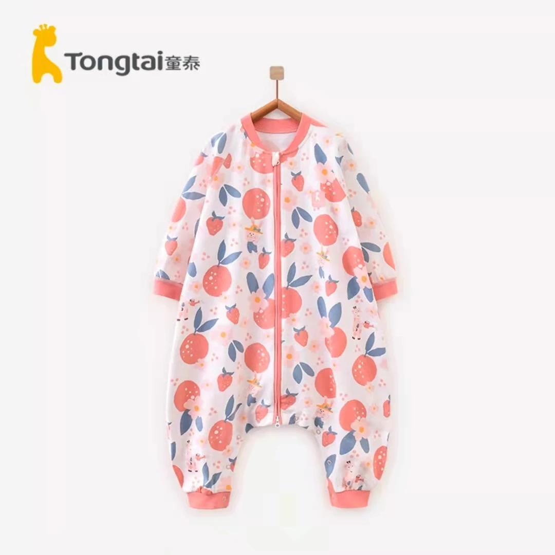 Tongtai/童泰婴儿男女宝宝四季款分腿睡袋防踢单层春秋款21C1397