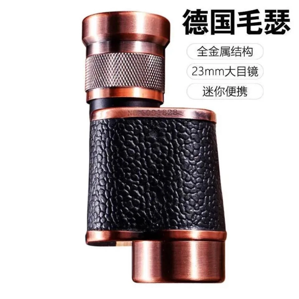 德系毛瑟金属单筒高清晰微光夜视迷你便携手持防震防水超大望远镜