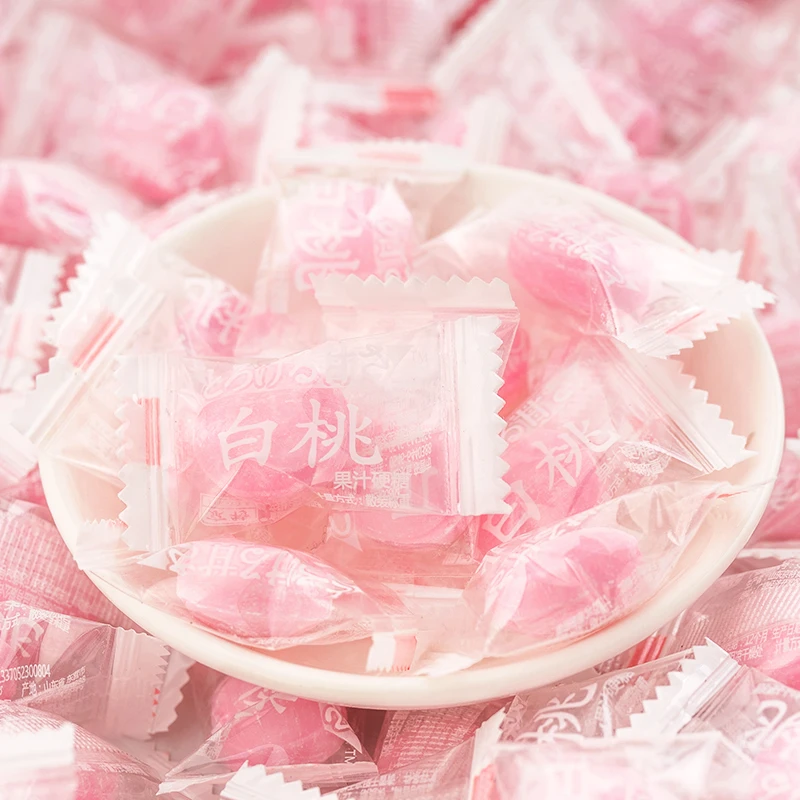 夏目友人 白桃味硬糖水果味小零食糖果网红喜糖休闲礼物过新年节