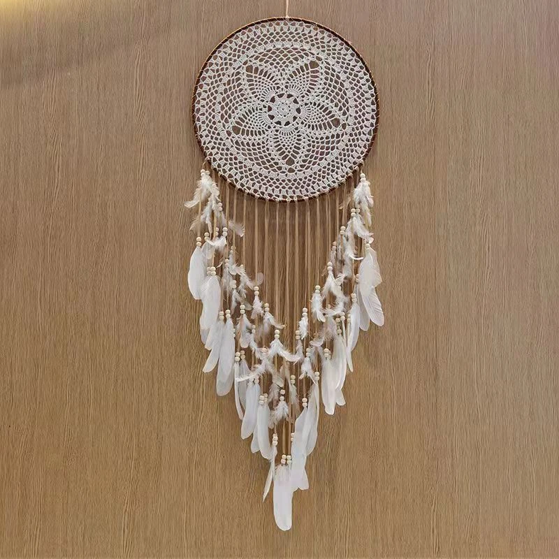 成品手工钩织壁挂捕梦网编织流苏挂件